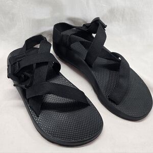 Chaco Men's Size 12 Black  Z/1 Cloud Sandals GUC